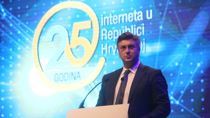 Predsjednik Vlade Andrej Plenković na obilježavanju 25 godina interneta u Republici Hrvatskoj